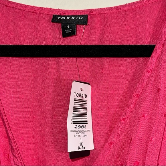 Torrid Pink Dress WITH POCKETS #134 - Picture 3 of 9